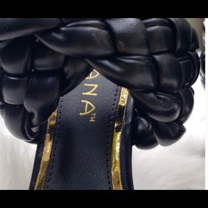 Liliana twisted strap mules